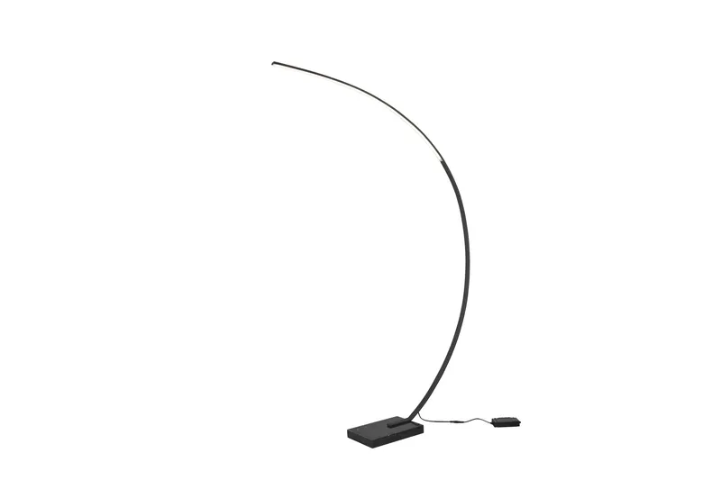 Bangkok LED Golvlampa mattsvart, Matt svart