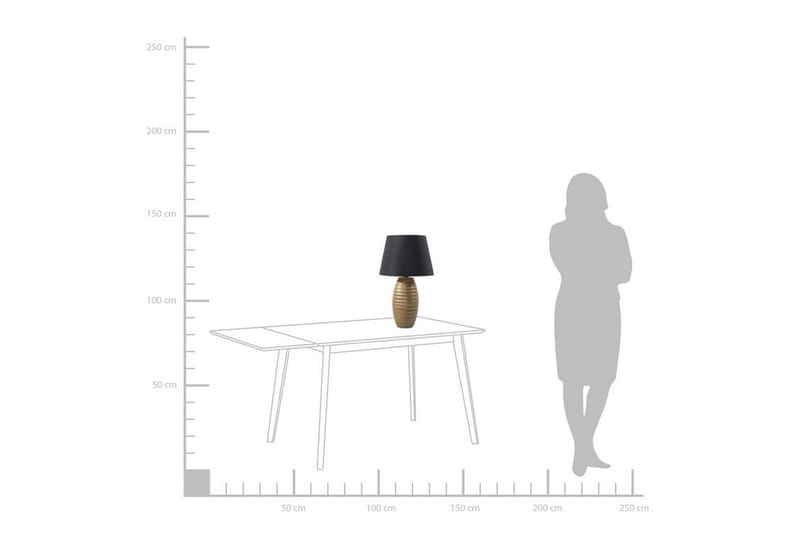 Ebro Bordslampa 33 cm - Guld - Belysning & el - Inomhusbelysning & lampor - Bordslampor