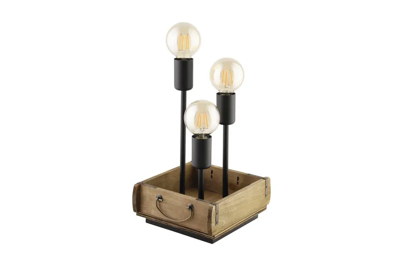 Bordslampa Eglo Wootton, Brun/Svart