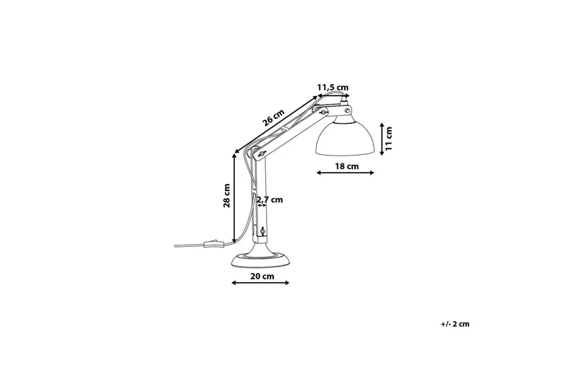 Salado Skrivbordslampa 53 cm - Koppar - Belysning & el - Inomhusbelysning & lampor - Bordslampor - Skrivbordslampa