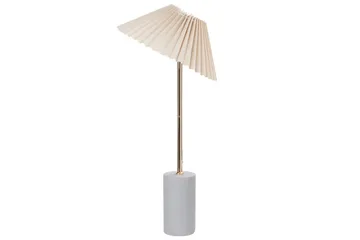 Bosleba Bordslampa 68 cm E27 - Beige/Vit - Belysning & el - Inomhusbelysning & lampor - Bordslampor