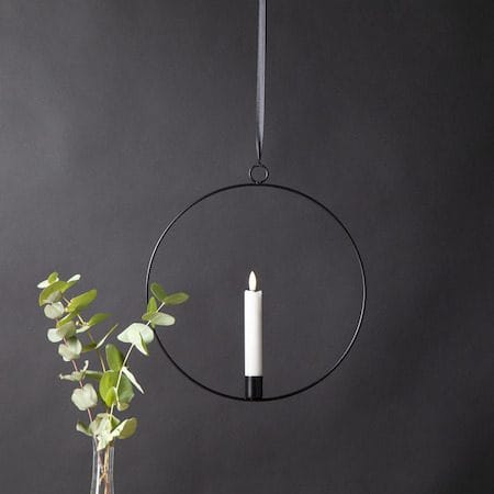 Flamme Ring Inomhusdekoration 28.5 cm - svart och vit - Belysning & el - Inomhusbelysning & lampor - Dekorationsbelysning