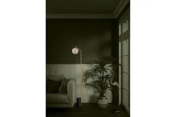 Golvlampa Eglo Betulia Svart/Mässing Opalvit - Belysning & el - Inomhusbelysning & lampor - Sovrumslampa