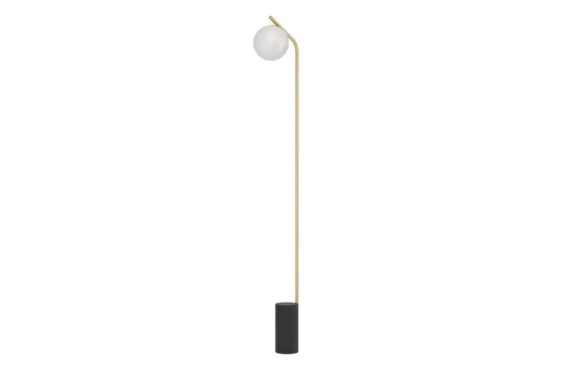 Golvlampa Eglo Betulia Svart/Mässing Opalvit - Belysning & el - Inomhusbelysning & lampor - Sovrumslampa