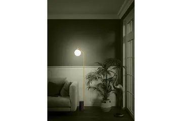 Golvlampa Eglo Betulia Svart/Mässing Opalvit - Belysning & el - Inomhusbelysning & lampor - Sovrumslampa