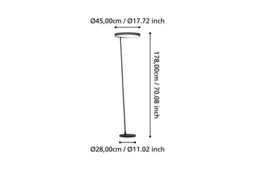 Golvlampa Eglo Caredara Svart - Belysning & el - Inomhusbelysning & lampor - Sovrumslampa