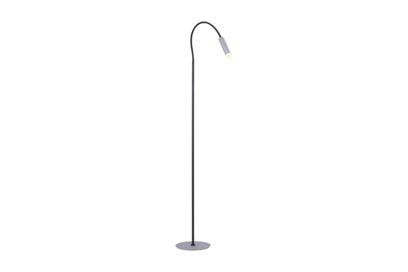 PURE-GEMIN golvlampa, aluminium, Grå