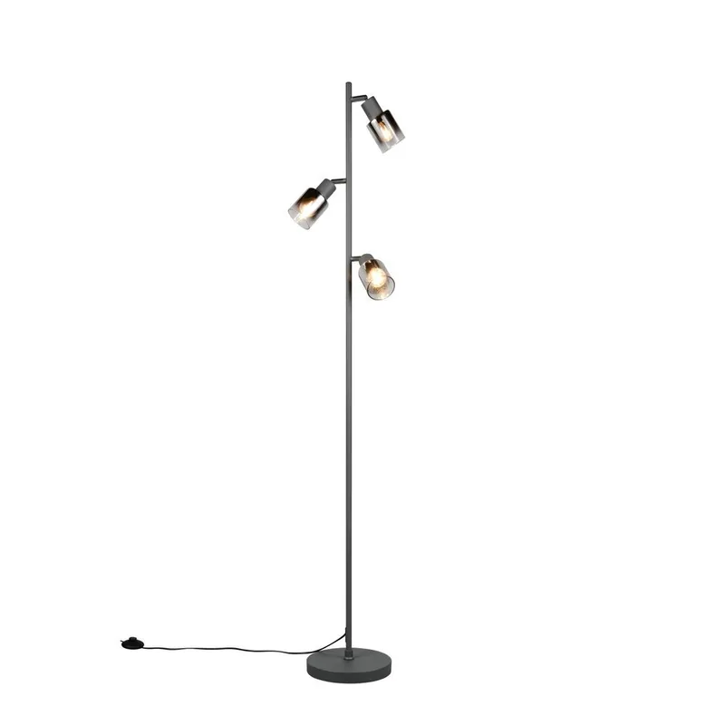 Golvlampa TRIO Cadiz Trio Lighting Black, Chrome