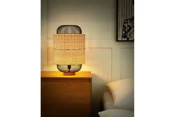 Leftyr Bordslampa 55 cm E27 - Svart/Natur - Belysning & el - Inomhusbelysning & lampor - Bordslampor