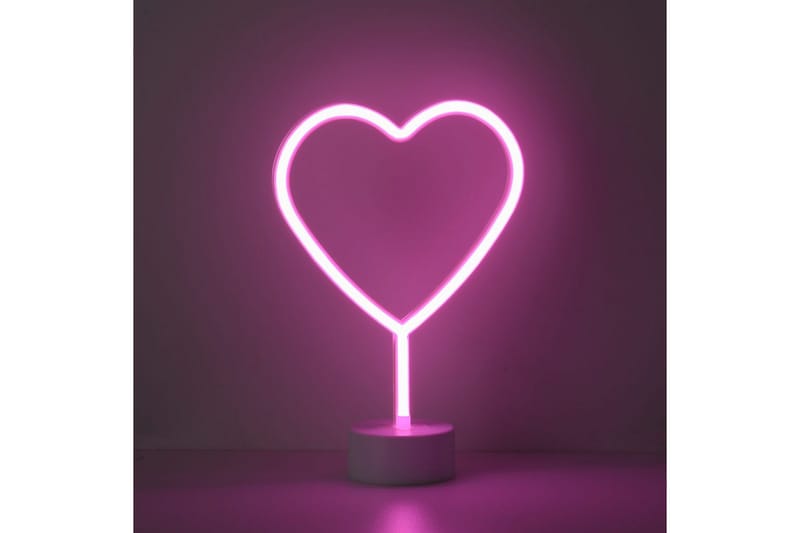 Neon-Hjärta Just Light Dekorationslampa - Pink - Belysning & el - Inomhusbelysning & lampor - Dekorationsbelysning