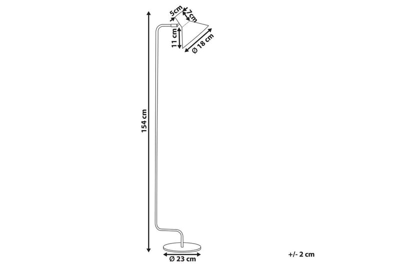 Paksli Golvlampa 154 cm - Orange - Belysning & el - Inomhusbelysning & lampor - Sovrumslampa