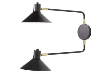 Paleki Vägglampa E27 - Svart - Belysning & el - Inomhusbelysning & lampor - Sänglampor & nattduksbordslampa - Sänglampa vägg