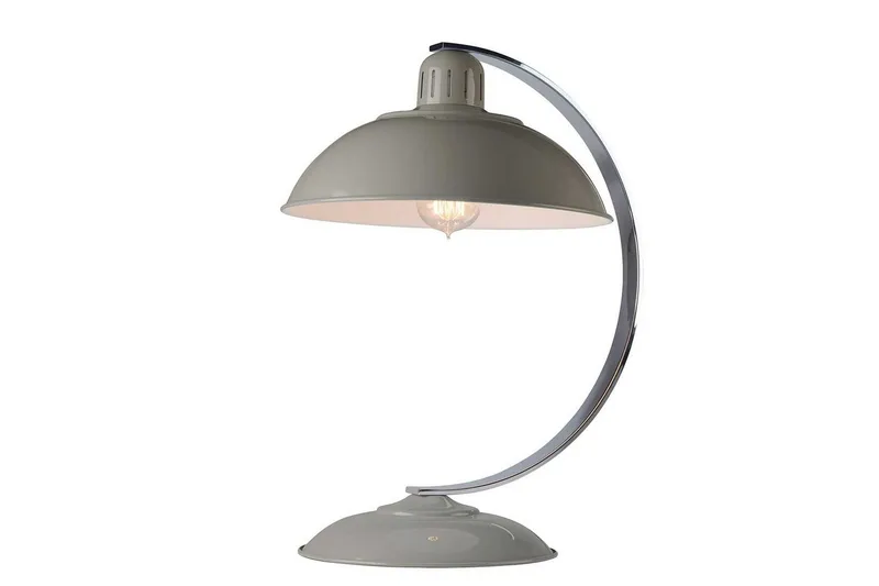 Bordslampa Elstead Lighting Franklin Presenning Grå, Presenning Grå