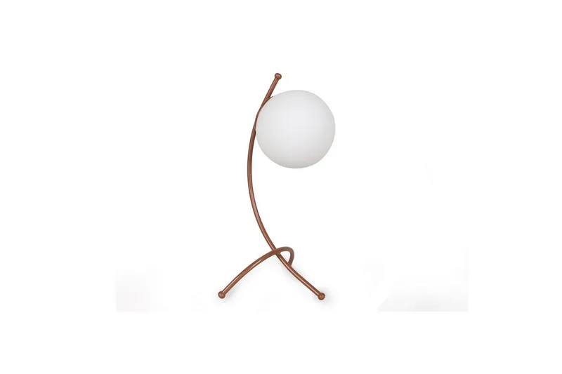 Bordslampa Melra Vit / Koppar - Vit / Koppar - Belysning & el - Inomhusbelysning & lampor - Sänglampor & nattduksbordslampa - Sänglampa bord