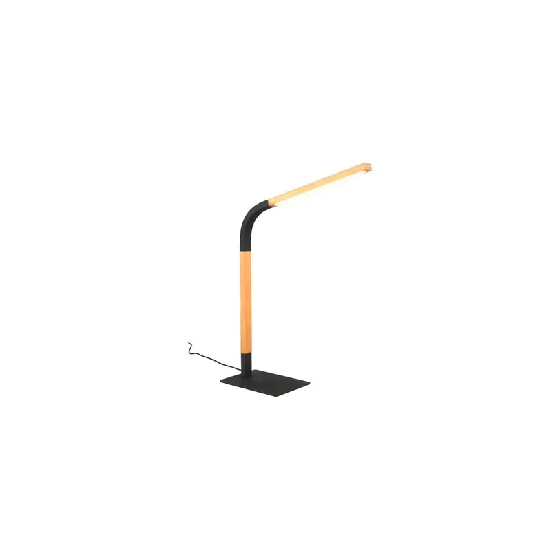 Bordslampa Norris - Mattsvart/trä - Belysning & el - Inomhusbelysning & lampor - Sänglampor & nattduksbordslampa - Sänglampa bord