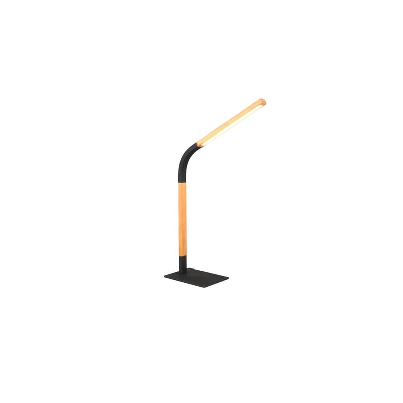 Bordslampa Norris - Mattsvart/trä - Belysning & el - Inomhusbelysning & lampor - Sänglampor & nattduksbordslampa - Sänglampa bord