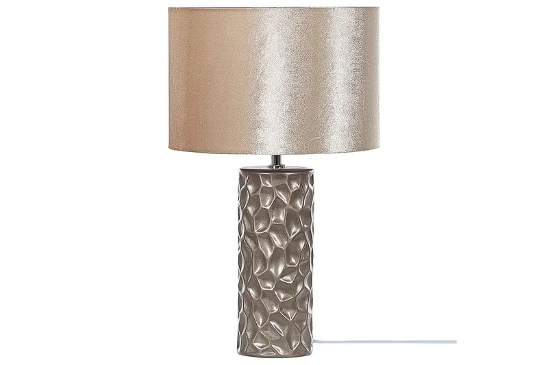Kamla Bordslampa 50 cm E27 - Grå/Beige - Belysning & el - Inomhusbelysning & lampor - Sänglampor & nattduksbordslampa - Sänglampa bord