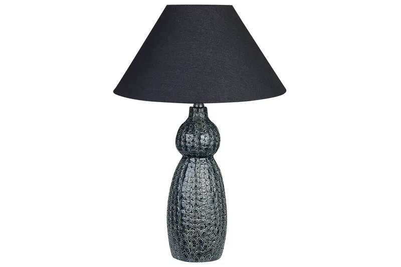 Kastellorizo Bordslampa 60 cm E27, Mörkblå/Svart