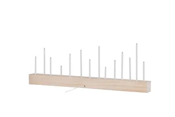 Kungsberget Adventsljusstake 24 cm - Whitewash - Belysning & el - Inomhusbelysning & lampor - Sänglampor & nattduksbordslampa - Sänglampa bord
