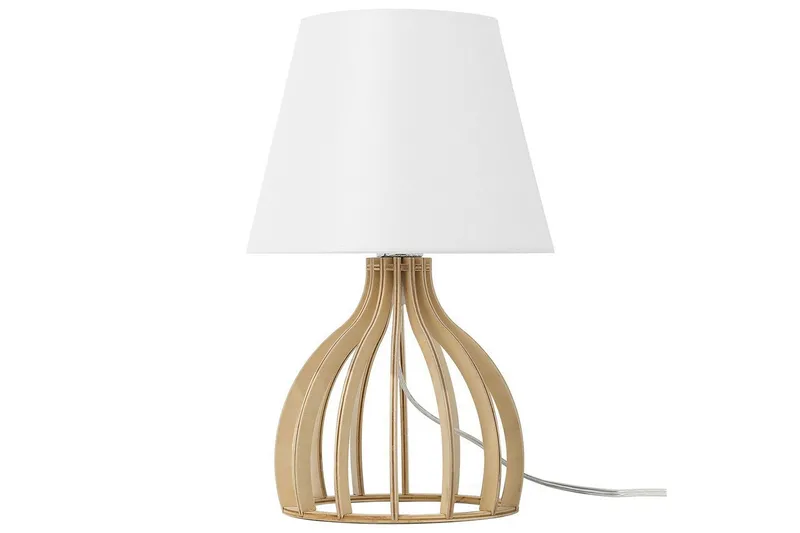 Thasall Bordslampa 36 cm E14, Natur/Vit