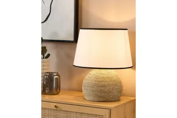 Zannone Bordslampa 46 cm E27 - Ljus trä/Vit - Belysning & el - Inomhusbelysning & lampor - Sänglampor & nattduksbordslampa - Sänglampa bord