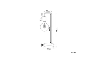 Savenay Bordslampa 48 cm E27 - Guld - Belysning & el - Inomhusbelysning & lampor - Bordslampor