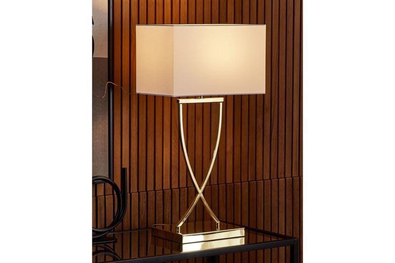 Sirene Bordslampa 62 cm E27 - Mässing/Vit - Belysning & el - Inomhusbelysning & lampor - Bordslampor