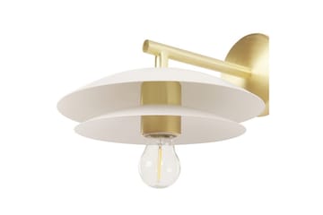 Solab Vägglampa E27 - Guld/Vit - Belysning & el - Inomhusbelysning & lampor - Sänglampor & nattduksbordslampa - Sänglampa vägg