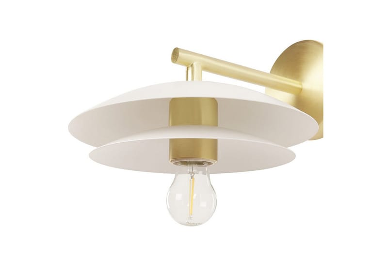 Solab Vägglampa E27 - Guld/Vit - Belysning & el - Inomhusbelysning & lampor - Sänglampor & nattduksbordslampa - Sänglampa vägg