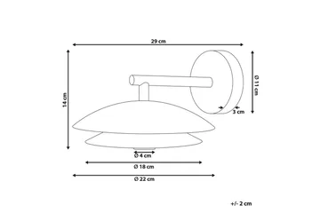 Solab Vägglampa E27 - Svart/Guld - Belysning & el - Inomhusbelysning & lampor - Sänglampor & nattduksbordslampa - Sänglampa vägg