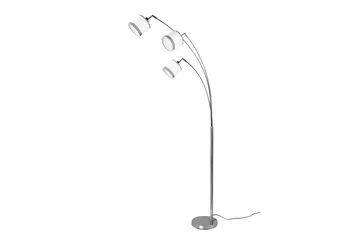 Davos Golvlampa 3L E14 krom/ vit - Krom/Vit - Belysning & el - Inomhusbelysning & lampor - Sovrumslampa