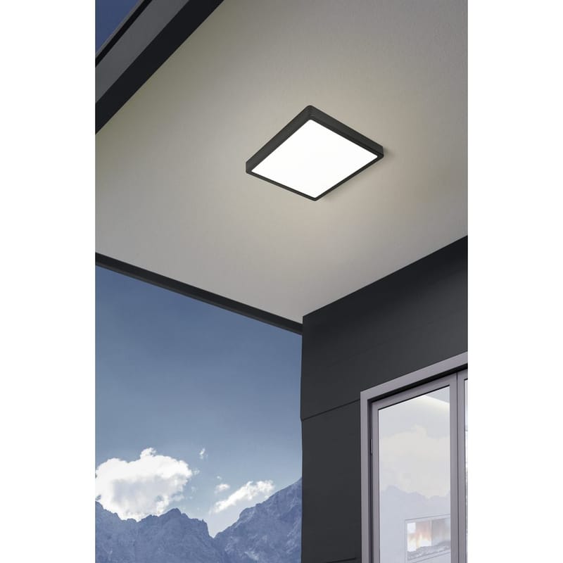 Plafond Argolis 285x285 mm - Svart - Belysning & el - Inomhusbelysning & lampor - Sovrumslampa - Taklampa sovrum