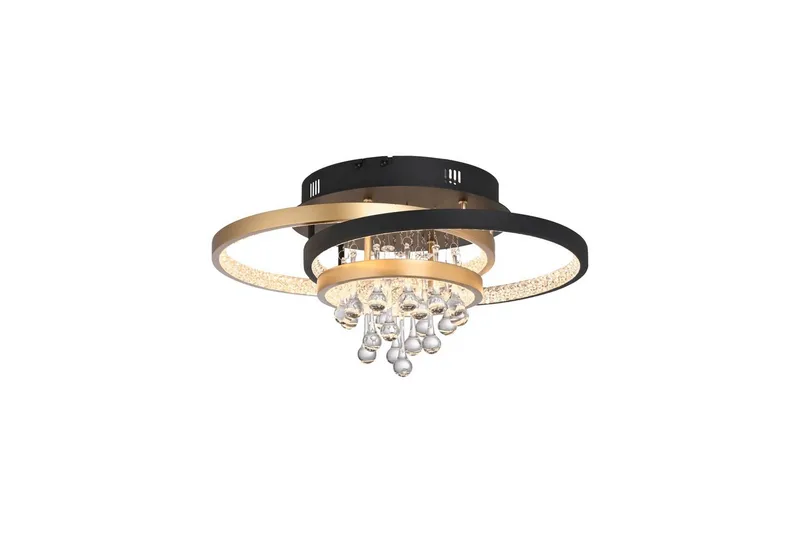 Rotazo Paul Neuhaus Taklampa, Black||Brass