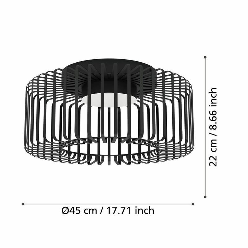 Taklampa Ginestrone - 45 cm - Belysning & el - Inomhusbelysning & lampor - Sovrumslampa - Taklampa sovrum