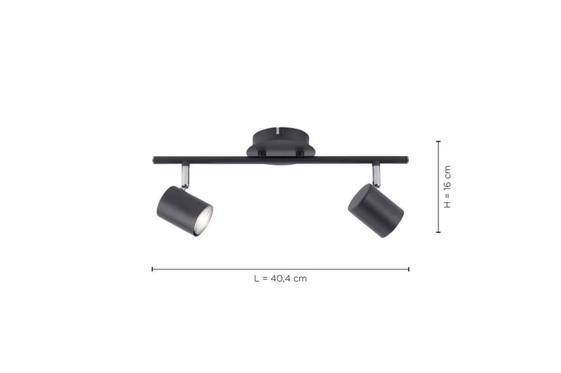 Tarik Just Light Taklampa - Anthracite Grey - Belysning & el - Inomhusbelysning & lampor - Sovrumslampa - Taklampa sovrum