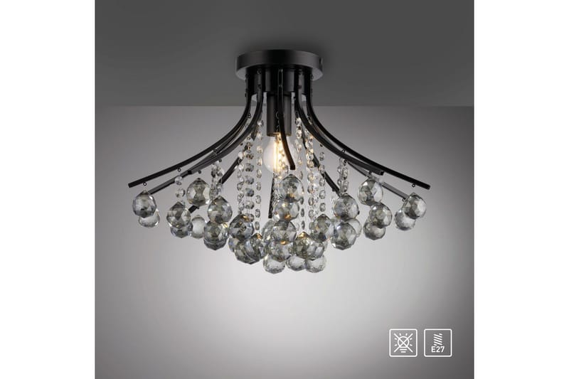 Kulunka Just Light Krona - Black - Belysning & el - Inomhusbelysning & lampor - Taklampa & takbelysning - Kristallkrona & takkrona