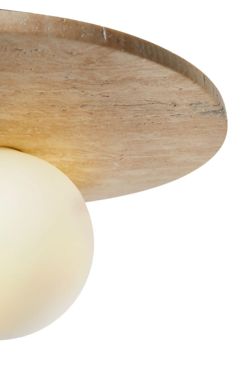 Kummer Taklampa - Beige Och Vit - Belysning & el - Inomhusbelysning & lampor - Taklampa & takbelysning - Kristallkrona & takkrona