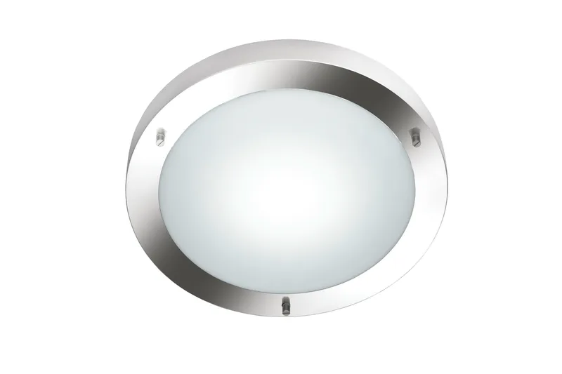 Condus H2O Plafond E27 borstad stål, Borstad stål