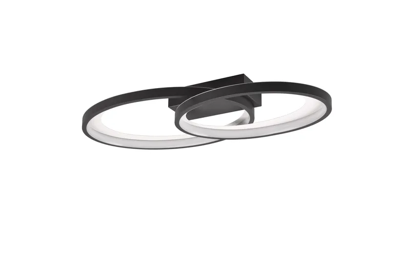 Malaga LED Plafond mattsvart, Matt svart