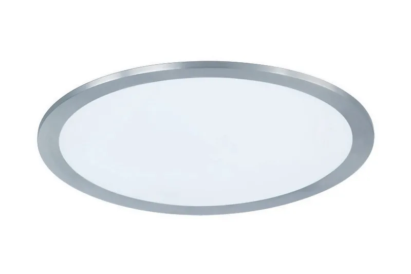Phoenix LED Plafond 30cm borstad stål, Borstad stål/Vit