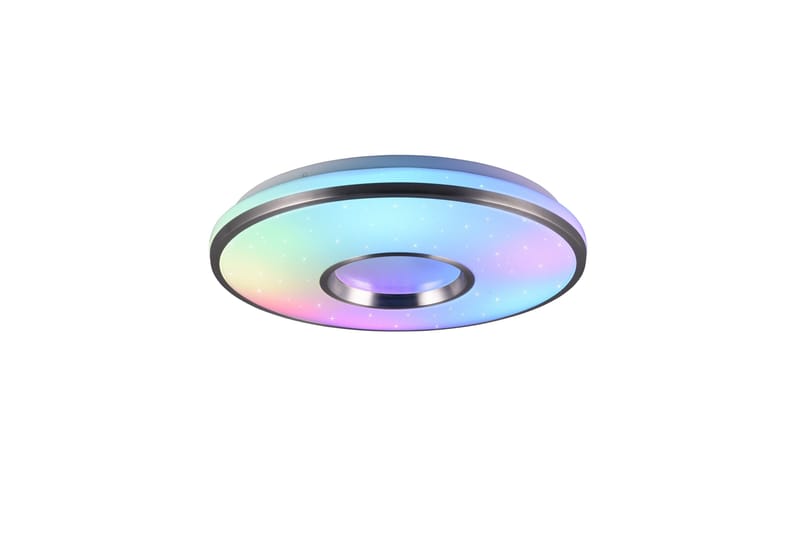 Realta LED Plafond 39 cm borstad aluminium RGBW, Borstad aluminium
