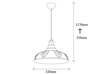 Taklampa Rathour Grit Koppar - Koppar - Belysning & el - Inomhusbelysning & lampor - Fönsterlampa - Fönsterlampa hängande