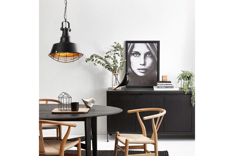 Taklampa Rathour Titanium Svart / Rany - Guld/Svart - Belysning & el - Inomhusbelysning & lampor - Fönsterlampa - Fönsterlampa hängande