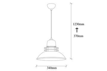 Taklampa Rathour Pulse Svart / Rany - Guld/Svart - Belysning & el - Inomhusbelysning & lampor - Fönsterlampa - Fönsterlampa hängande