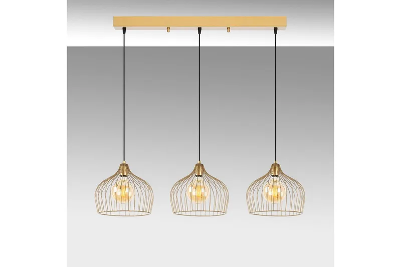 Taklampa Meron Shiny Gold Horizontal - Guld - Belysning & el - Inomhusbelysning & lampor - Taklampa & takbelysning - Pendellampor & hänglampor