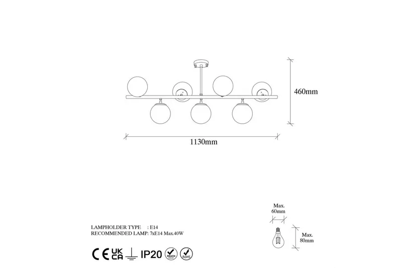 Taklampa Subin Platt Svart / Vit - Svart / Vit - Belysning & el - Inomhusbelysning & lampor - Taklampa & takbelysning - Pendellampor & hänglampor