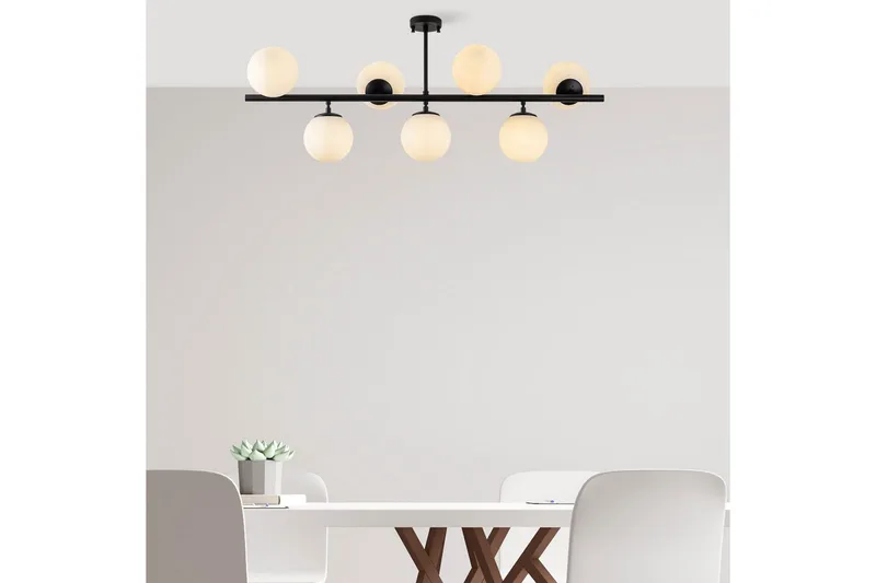 Taklampa Subin Platt Svart / Vit - Svart / Vit - Belysning & el - Inomhusbelysning & lampor - Taklampa & takbelysning - Pendellampor & hänglampor