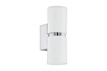 Vägglampa Eglo Passa Ø60 mm Krom, Vit - Krom/Vit - Belysning & el - Inomhusbelysning & lampor - Sovrumslampa