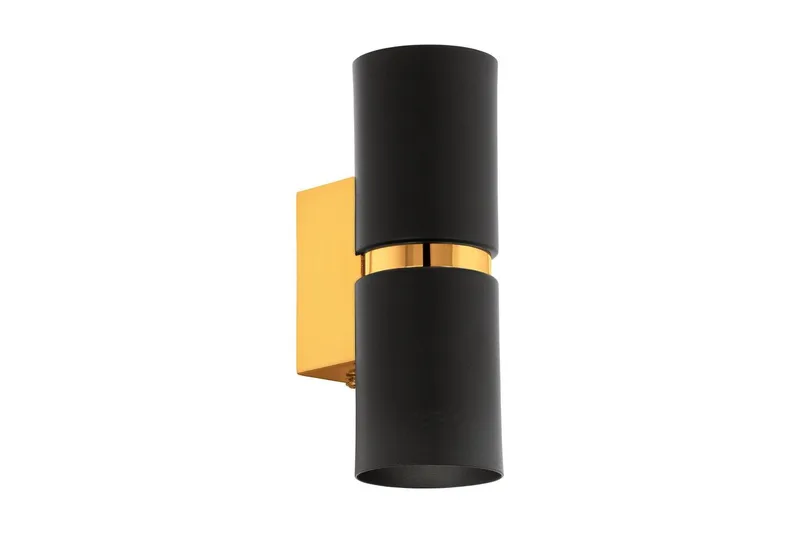 Vägglampa Eglo Passa Ø60 mm Svart, Guld, Svart/Guld