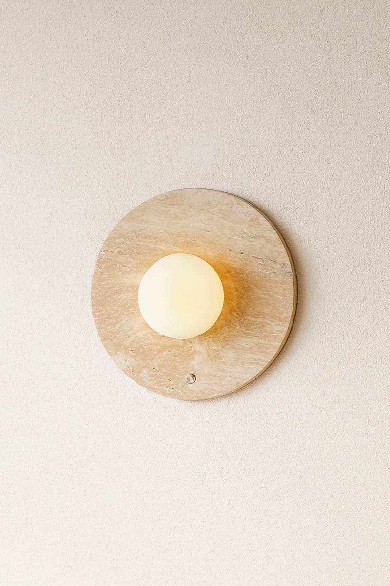 Kummer Vägglampa 12 cm Rund - Beige - Belysning & el - Inomhusbelysning & lampor - Vägglampa